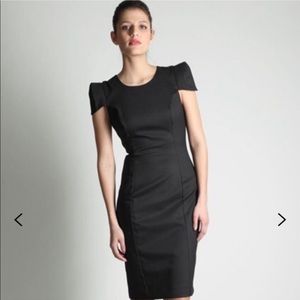 French Connection Sasha Power Shoulder Dress Sz 8